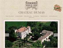 Tablet Screenshot of chateaudumas.net